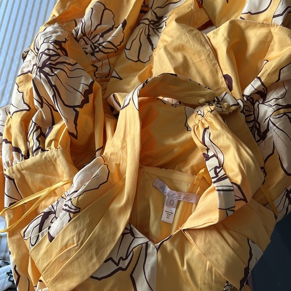 HUTCH FLORAL HALTER MAXI DRESS SIZE 0 MSRP $298.00 NWT - Picture 6 of 7